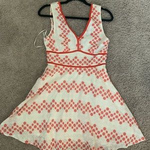 Francesca’s Red and White dress